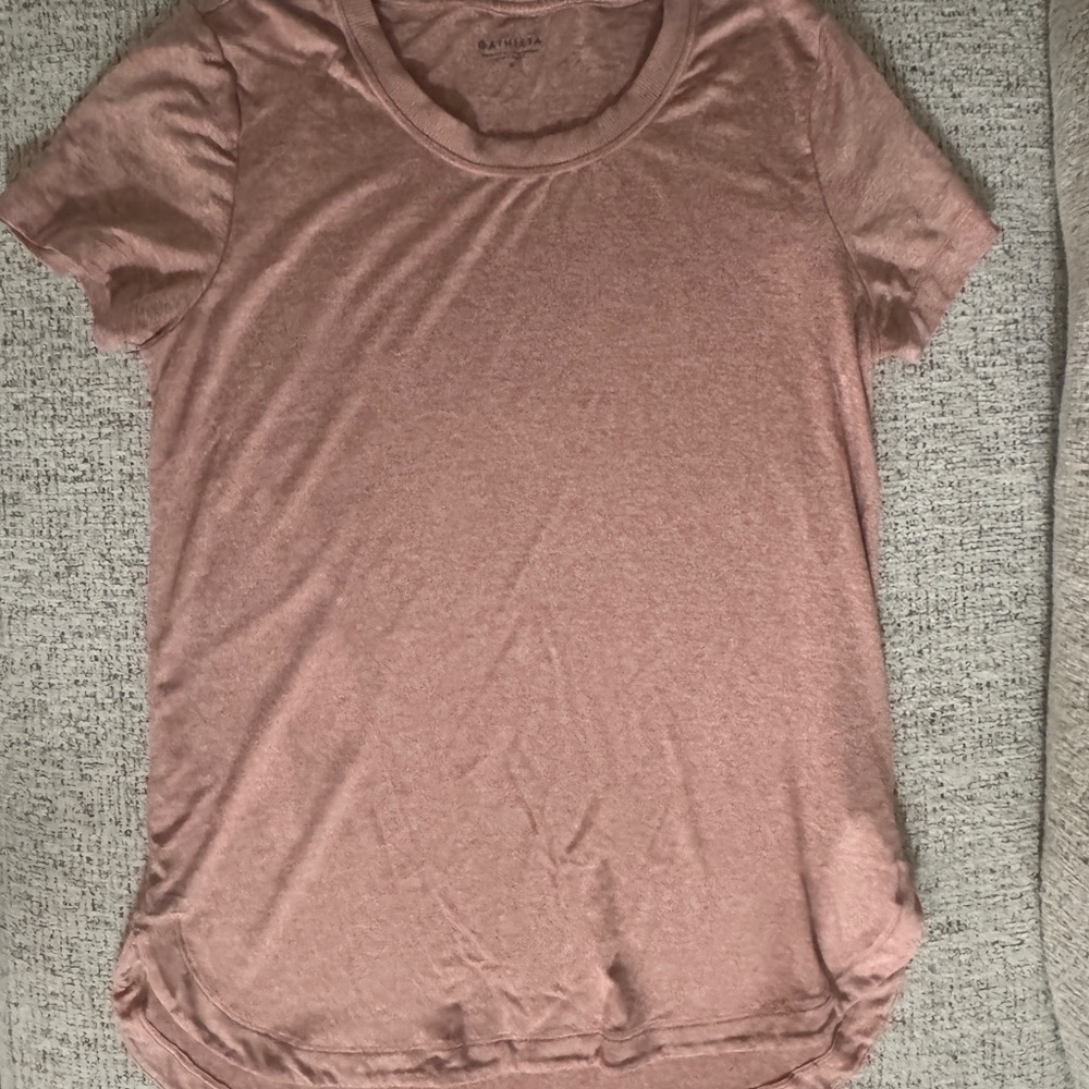 Athleta Dusty Rose Short Sleeve Tee
